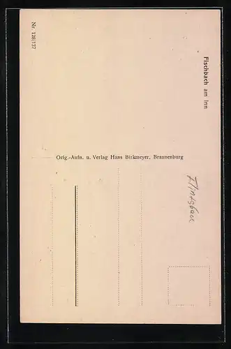 AK Fischbach a. Inn, Ortsansicht, Strassenpartie