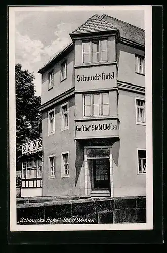 AK Stadt Wehlen, Schmuck`s Hotel mit Gasthof