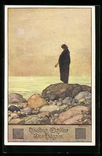 Künstler-AK Friedrich Schiller, Der Pilgrim