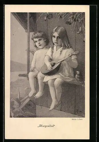 Künstler-AK Meta Löwe: Morgenlied