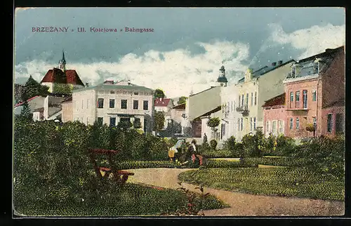 AK Brzezany, Ul. Kolejowa /Bahngasse