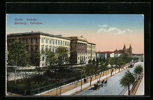 AK Lemberg, Technikum, Strassenbahn