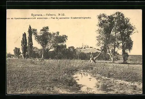 AK Poltava, Vue du monastére Krestovosdvigensky