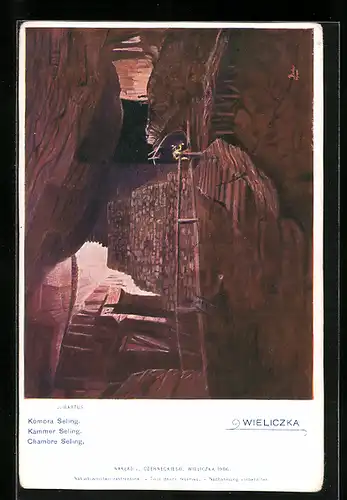 Künstler-AK Wieliczka, Kammer Seling