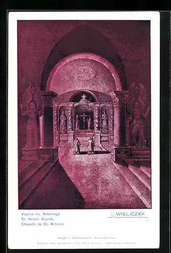 Künstler-AK Wieliczka, St. Antoni-Kapelle