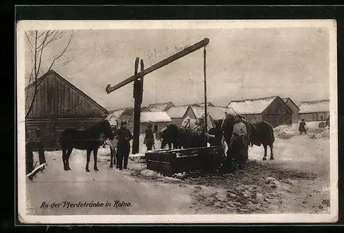 AK Kolno, Partie an der Pferdetränke