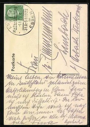 Künstler-AK Essen, 71. Generalversammlung der Katholiken Deutschlands 1932