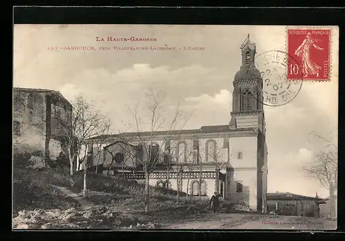 AK Gardouch, Près Villefrance-Lauragais, l`Eglise