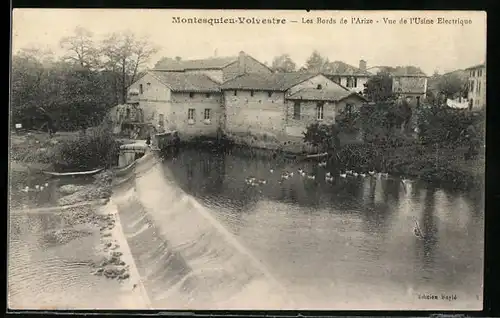 AK Montesquieu-Volvestre, Les Bords de l`Arize, Vue de l`Usine Electrique