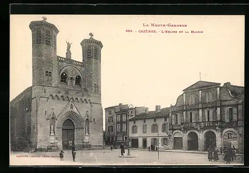 AK Cazères, L`Eglise et la Mairie