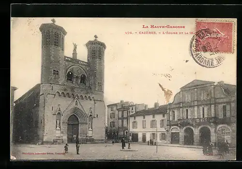 AK Cazères, L`Eglise et la Mairie