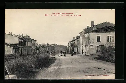 AK Fronton, Arrivée de Toulouse