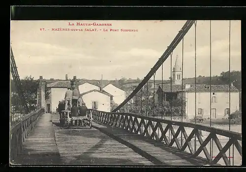 AK Mazères-sur-le-Salat, Le Pont Suspendu