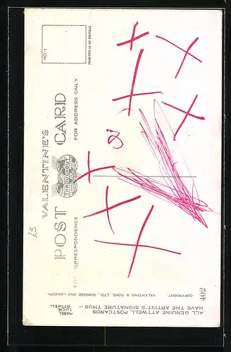 Künstler-AK Mabel Lucie Attwell: Kleines Mädchen mit Briefumschlag