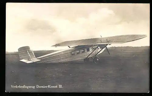 AK Verkehrsflugzeug Dornier-Komet III.