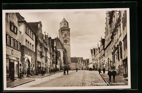 AK Donauwörth, Motiv aus der Hauptstrasse