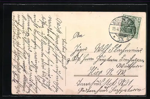 AK Berlin-Treptow, An den Ufern der Spree in Treptow