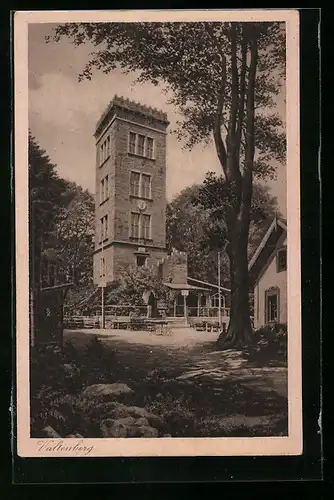 AK Valtenberg b. Neukirch, Turm und Gasthaus