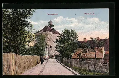 AK Peitz, Strasse am Festungsturm