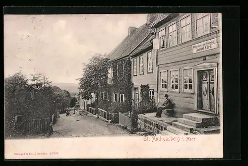 AK St. Andreasberg /Harz, Pension August Kerl