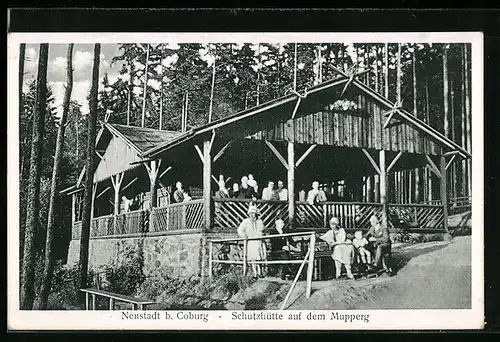 AK Neustadt b. Coburg, Schutzhütte auf dem Mupperg