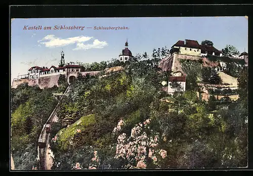 AK Graz, Kastell und Schlossbergbahn