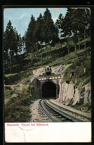 AK Rübeland, Bismarck-Tunnel der Harz-Zahnrad-Bahn