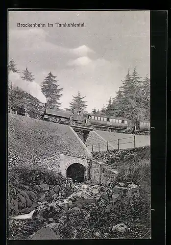 AK Harz, Brockenbahn im Tumkuhlental