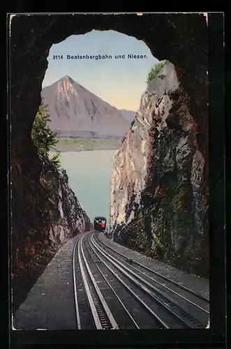 AK Beatenbergbahn und Niesen