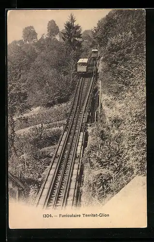 AK Territet-Glion, Funiculaire, Bergbahn