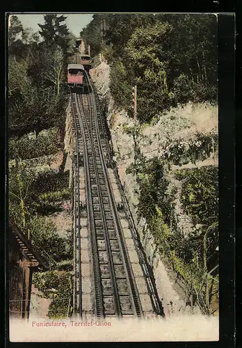 AK Territet-Glion, Funiculaire, Bergbahn