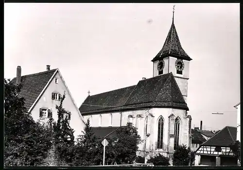 Fotografie Aero-Express, München, Ansicht Neuffen, Partie an der Kirche