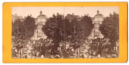 Stereo-Fotografie unbekannter Fotograf, Ansicht Paris, Arts-et-Métiers, Flohmarkt