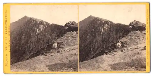 Stereo-Fotografie Francis Bedford, Ansicht Snowdon, the Summit from LLanberis Side