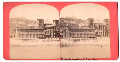 Stereo-Fotografie C. Neurde, Paris, Ansicht Lyon, Blick auf die St. Jean Kathedrale