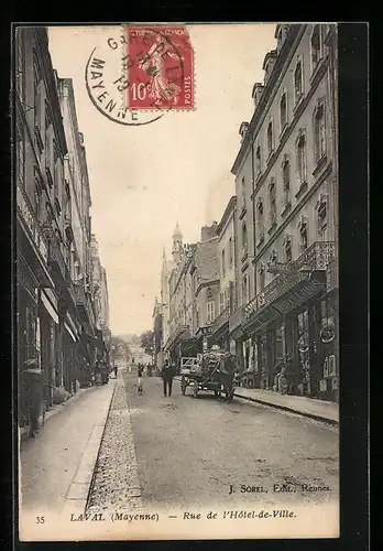 AK Laval, Rue de l`Hôtel-de-Ville, Strassenpartie