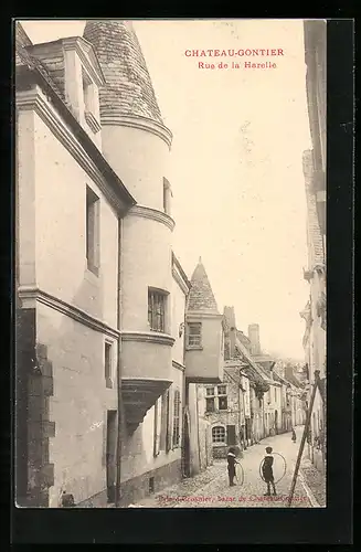 AK Chateau-Gontier, Rue de la Harelle, Strassenpartie