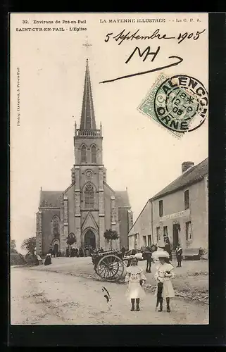 AK Saint-Cyr-en-Pail, L`Eglise
