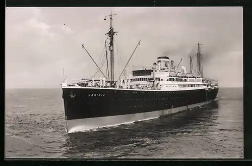 AK Passagierschiff M.S. Caribia der Hamburg-Amerika Linie