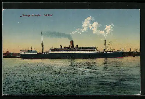 AK Passagierschiff Kronprinzessin Cäcilie