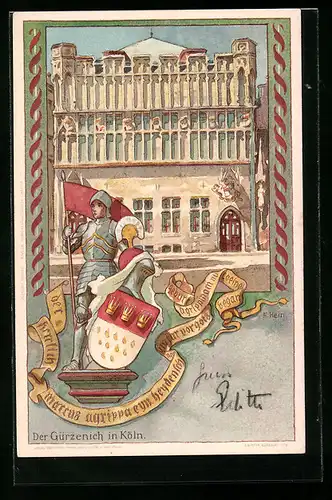 Künstler-AK Franz Hein: Köln a. Rh., Der Gürzenich