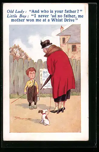 Künstler-AK Maurice: Me Mother won me at a Whist Drive