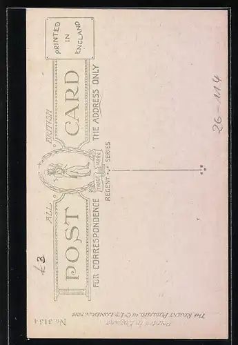 Künstler-AK Maurice: Ente blickt hungrig zu einer fetten Raupe