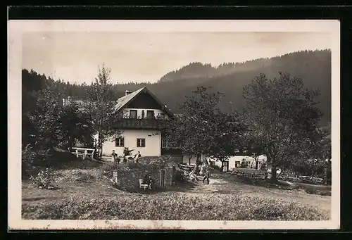 AK Rabenstein b. Zwiesel / Bay. Wald, Hotel Pension Waldesruhe im Sommer