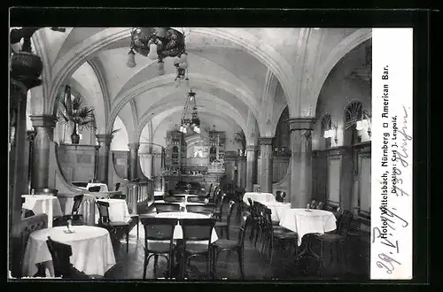 AK Nürnberg, Hotel Wittelsbach, American Bar