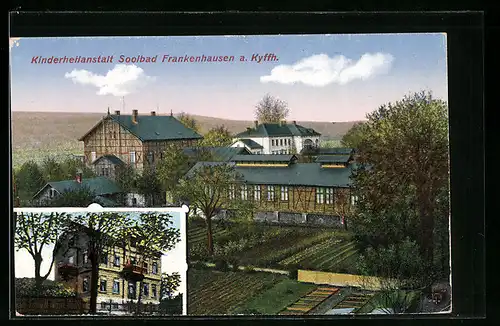 AK Frankenhausen a. Kyffh., Kinderheilanstalt aus der Vogelschau