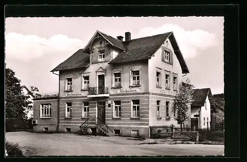 AK Illerbeuren i. Allgäu, Blick auf Gasthof-Pension