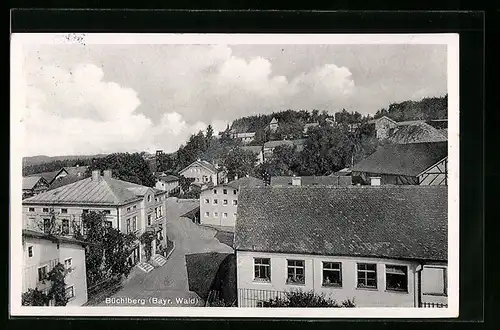 AK Büchlberg /Bayr. Wald, Teilansicht mit Strassenpartie