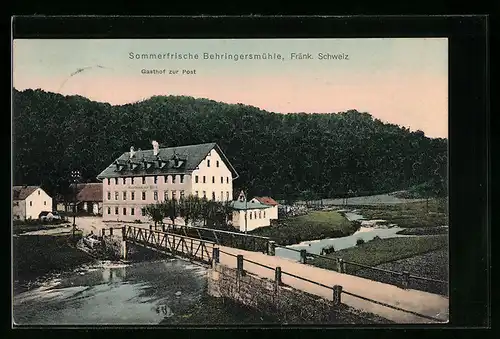 AK Behringersmühle, Gasthof zur Post