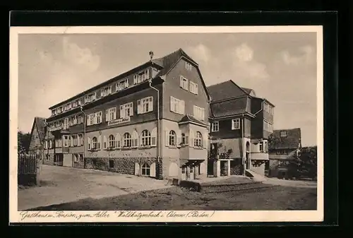 AK Waldkatzenbach i. Odenwald, Gasthaus u. Pension zum Adler